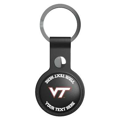 Keyscaper Black Virginia Tech Hokies Personalized AirTag Holder