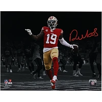 Deebo Samuel Sr San Francisco 49ers Autographed 11" x 14" Spotlight Photograph - Signed in Red