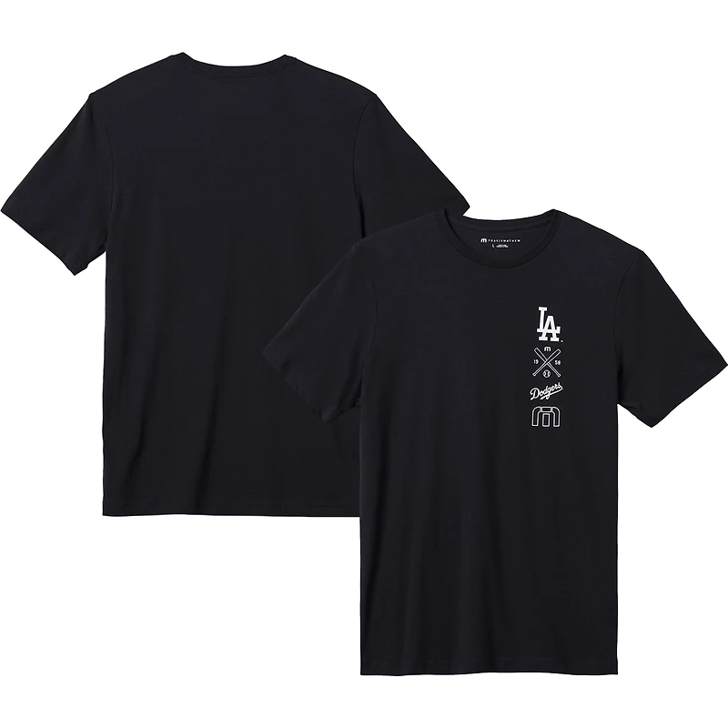 Men's TravisMathew Black Los Angeles Dodgers Sunset Slam T-Shirt