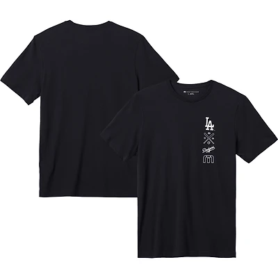 Men's TravisMathew Black Los Angeles Dodgers Sunset Slam T-Shirt