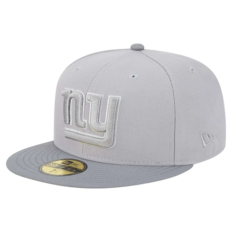 Men's New Era Gray/Graphite New York Giants Iron Cloud 59FIFTY Fitted Hat