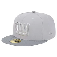 Men's New Era Gray/Graphite New York Giants Iron Cloud 59FIFTY Fitted Hat