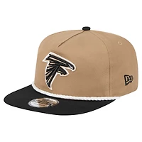 Men's New Era Khaki/Black Atlanta Falcons Desert Golfer Snapback Hat