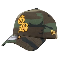 Men's New Era Camo Green Bay Packers Mystic Camo A-Frame 9FORTY Adjustable Hat