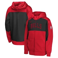 Youth Nike Red/Black Chicago Bulls Authentic On-Court Showtime Performance Full-Zip Hoodie