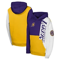 Youth  Purple Los Angeles Lakers Splash Pullover Hoodie