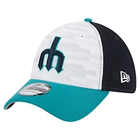 Men's New Era Navy/Teal Seattle Mariners 2025 MLB Clubhouse 39THIRTY Flex Hat