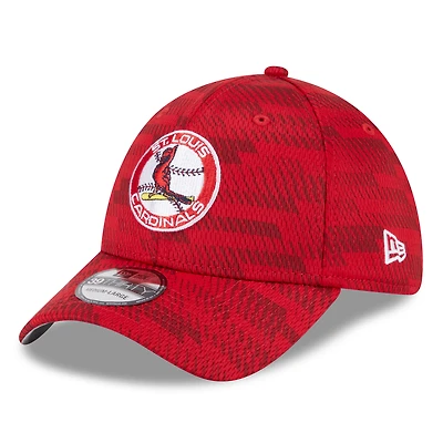 Men's New Era Red St. Louis Cardinals 2025 MLB Clubhouse 39THIRTY Flex Hat