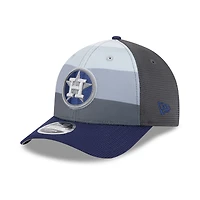 Men's New Era  Gray/Navy Houston Astros 2025 Batting Practice 9FORTY M-Crown Adjustable Hat