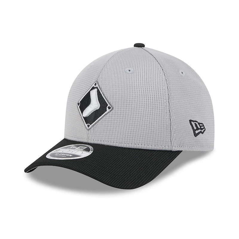 Men's New Era Gray/Black Chicago White Sox 2025 Batting Practice 9FORTY M-Crown Adjustable Hat