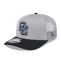 Men's New Era  Gray/Navy Washington Nationals 2025 Batting Practice 9SEVENTY Stretch-Snap Trucker Hat