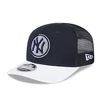 Men's New Era  Navy/White New York Yankees 2025 Batting Practice 9SEVENTY Stretch-Snap Trucker Hat