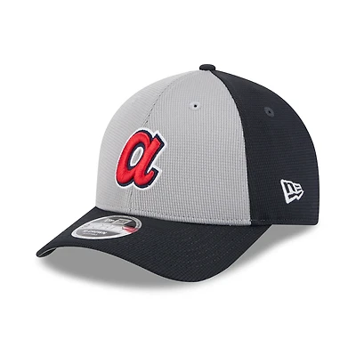 Men's New Era Navy/ Atlanta Braves 2025 Batting Practice 9FORTY M-Crown Adjustable Hat
