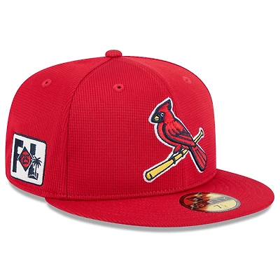 Men's New Era  Red St. Louis Cardinals 2025 Spring Training 59FIFTY Fitted Hat