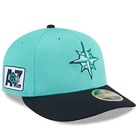 Men's New Era  Aqua/Navy Seattle Mariners 2025 Spring Training Low Profile 59FIFTY Fitted Hat