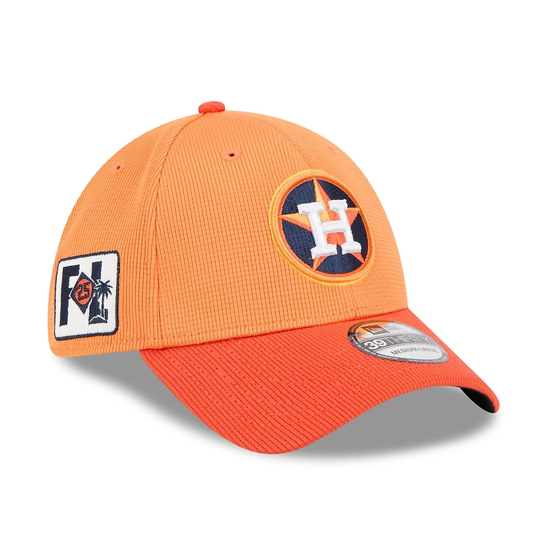 Men's New Era  Orange Houston Astros 2025 Spring Training 39THIRTY Flex Hat