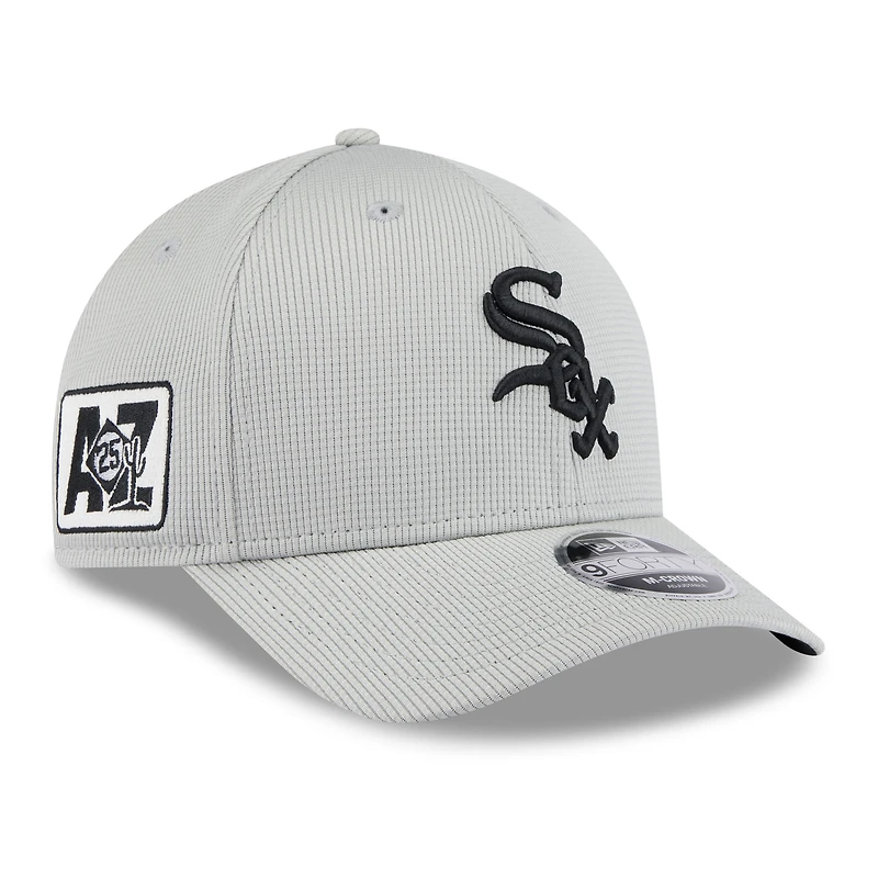 Men's New Era  Gray Chicago White Sox 2025 Spring Training 9FORTY Adjustable Hat