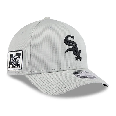Men's New Era  Gray Chicago White Sox 2025 Spring Training 9FORTY Adjustable Hat