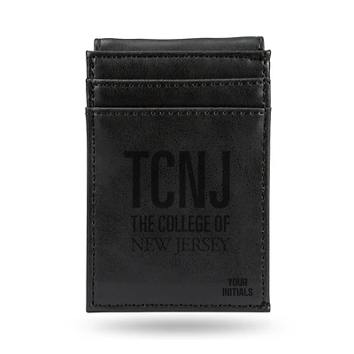 College of New Jersey Lions Personalized Front Pocket Wallet