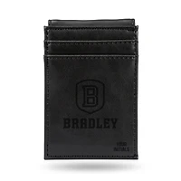 Bradley Braves Personalized Front Pocket Wallet
