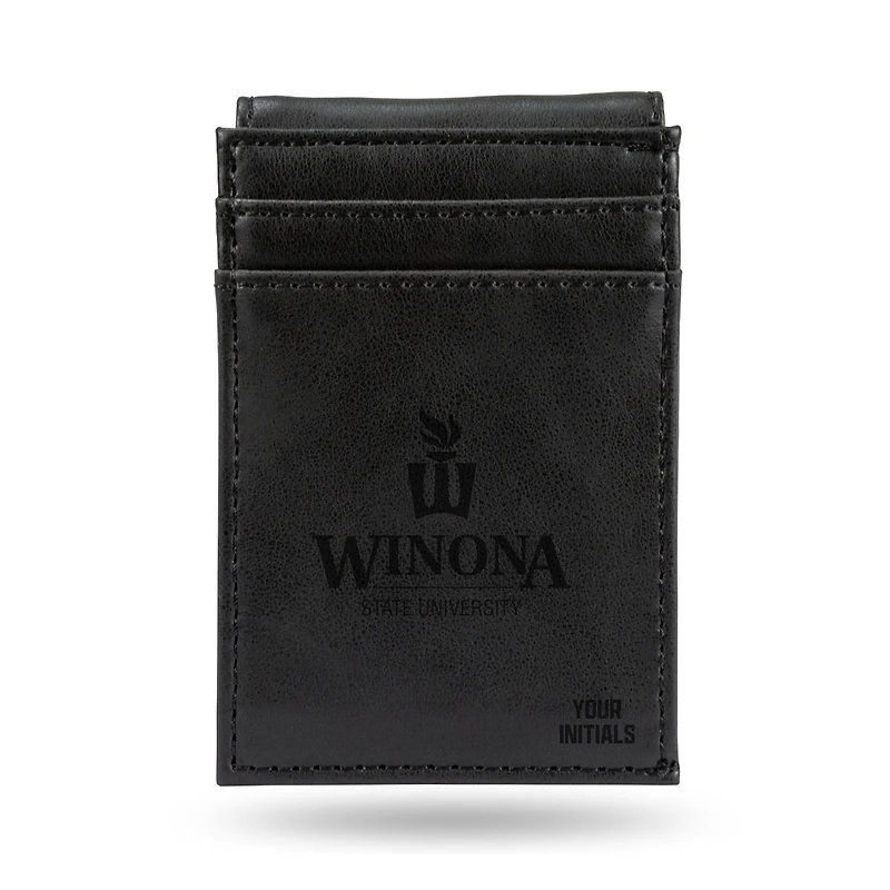 Winona State Warriors Personalized Front Pocket Wallet