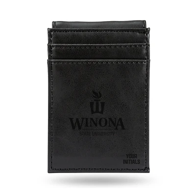Winona State Warriors Personalized Front Pocket Wallet