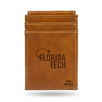 Brown Florida Tech Panthers Personalized Front Pocket Wallet