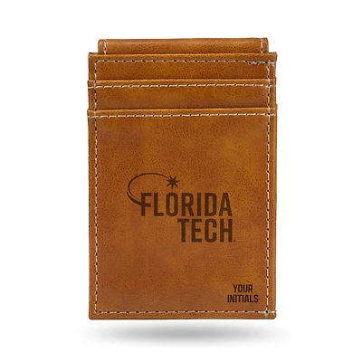 Brown Florida Tech Panthers Personalized Front Pocket Wallet