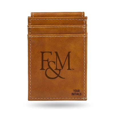 Brown Franklin & Marshall Diplomats Personalized Front Pocket Wallet