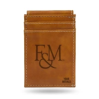 Brown Franklin & Marshall Diplomats Personalized Front Pocket Wallet
