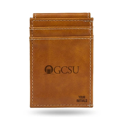 Brown Georgia College Bobcats Personalized Front Pocket Wallet