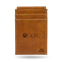 Brown Georgia College Bobcats Personalized Front Pocket Wallet