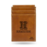 Brown Hamilton Continentals Personalized Front Pocket Wallet