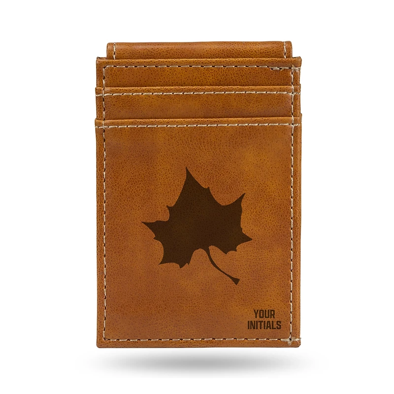 Brown Indiana State Sycamores Personalized Front Pocket Wallet