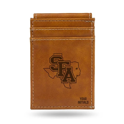Brown Stephen F Austin Lumberjacks Personalized Front Pocket Wallet