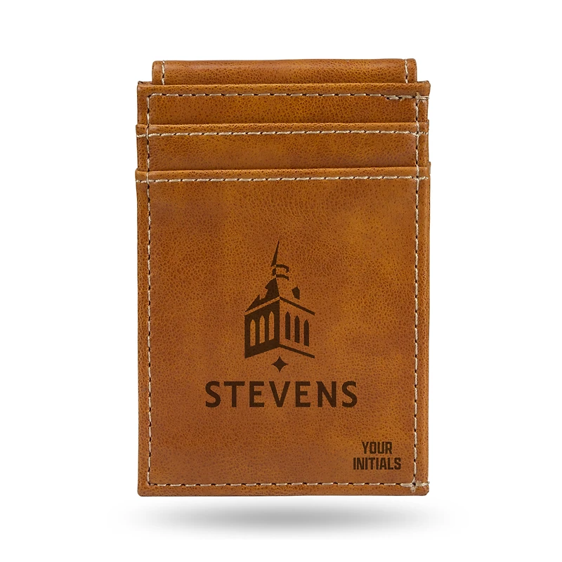 Brown Stevens Institute of Technology Ducks Personalized Front Pocket Wallet
