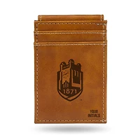 Brown SUNY Geneseo Knights Personalized Front Pocket Wallet