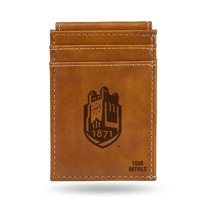 Brown SUNY Geneseo Knights Personalized Front Pocket Wallet
