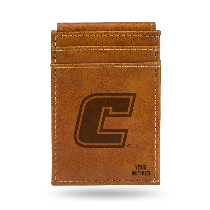 Brown Tennessee Chattanooga Mocs Personalized Front Pocket Wallet