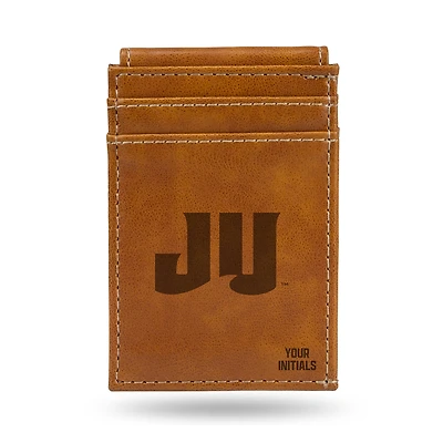 Brown JU Dolphins Personalized Front Pocket Wallet