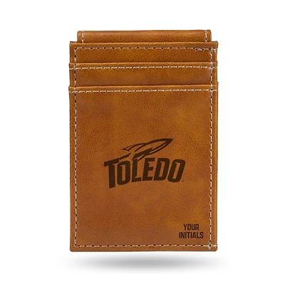 Brown Toledo Rockets Personalized Front Pocket Wallet