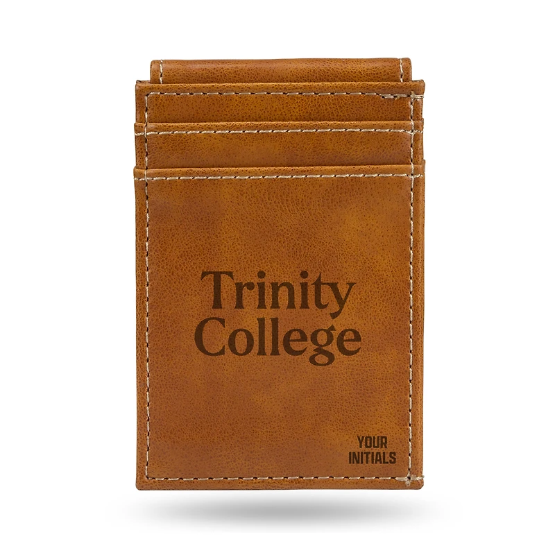 Brown Trinity Bantams Personalized Front Pocket Wallet