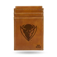 Brown DePaul Blue Demons Personalized Front Pocket Wallet