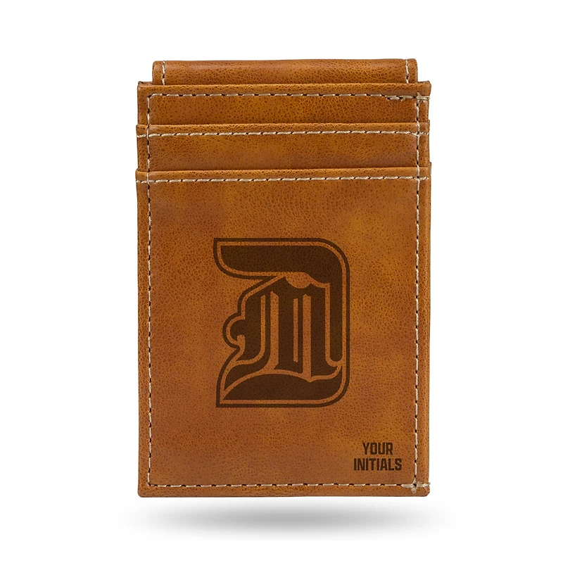 Brown Detroit Mercy Titans Personalized Front Pocket Wallet