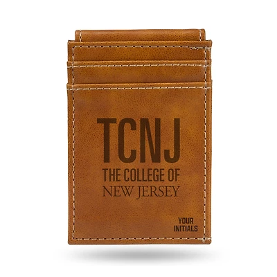 Brown College of New Jersey Lions Personalized Front Pocket Wallet