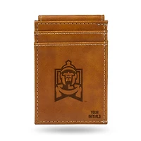 Brown East Stroudsburg Warriors Personalized Front Pocket Wallet