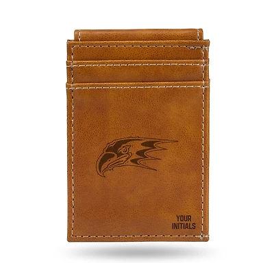 Brown Niagara Purple Eagles Personalized Front Pocket Wallet