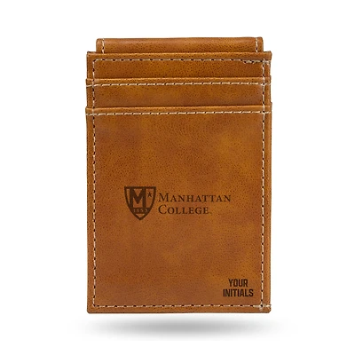Brown Manhattan Jaspers Personalized Front Pocket Wallet