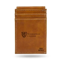 Brown Manhattan Jaspers Personalized Front Pocket Wallet