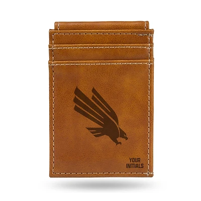Brown North Texas Mean Green Personalized Front Pocket Wallet